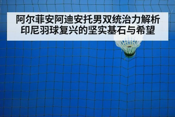 阿尔菲安阿迪安托男双统治力解析印尼羽球复兴的坚实基石与希望